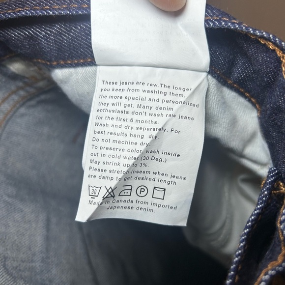 Naked & Famous 11oz Indigo Selvedge Denim baggy jeans - Picture 11 of 15